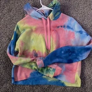 Small oversized cropped Tye Dye